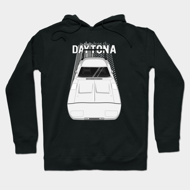 Dodge Charger Daytona 1969 - white Hoodie by V8social